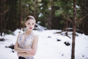Senior Snow Prom Blue Dress